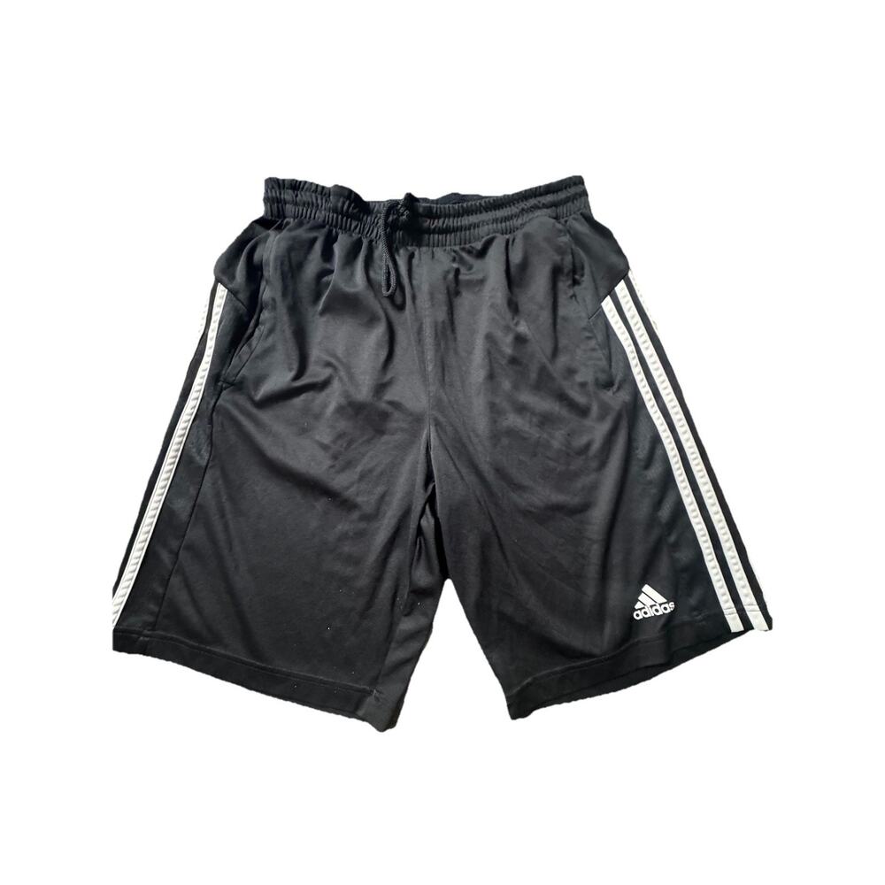 Men's Adidas 3 Stripes Athletic Sport Performance Workout Shorts M (AH4)